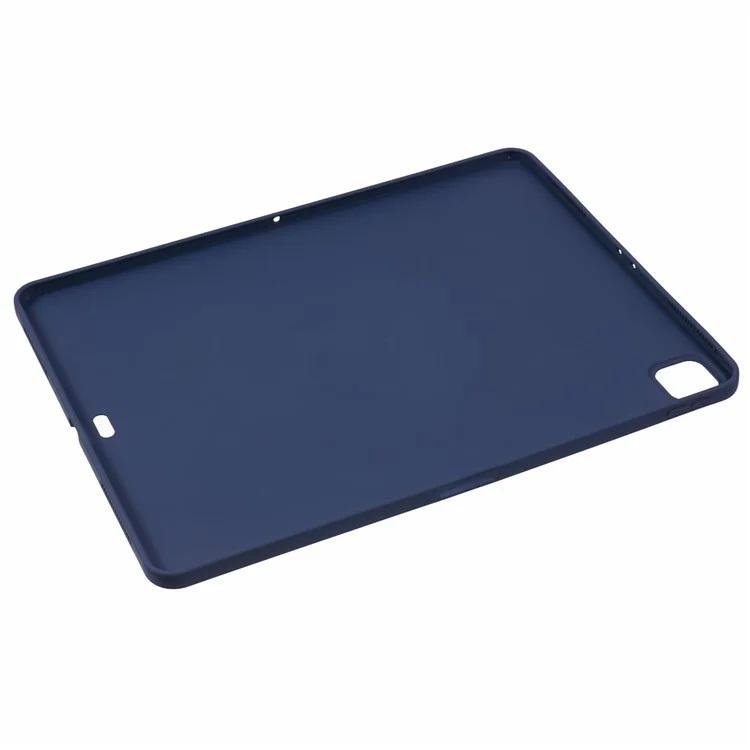 Para iPad Pro 12.9 (2022) / (2021) / (2020) / (2018) Funda Suave de TPU Piel-Tacto Cubierta de Tableta - Azul Oscuro