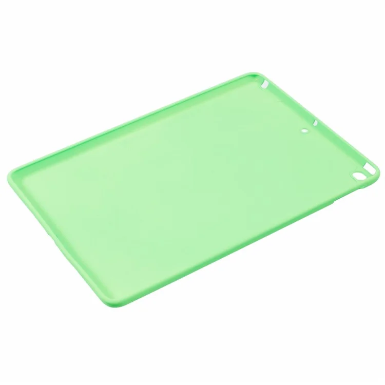 For iPad 9.7-inch (2018) / (2017) / Air 2 Case Anti Scratch TPU Tablet Cover Soft Touch - Fluorescent Green