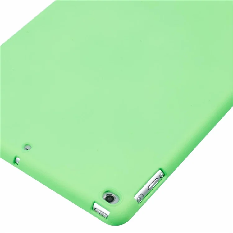 For iPad 9.7-inch (2018) / (2017) / Air 2 Case Anti Scratch TPU Tablet Cover Soft Touch - Fluorescent Green