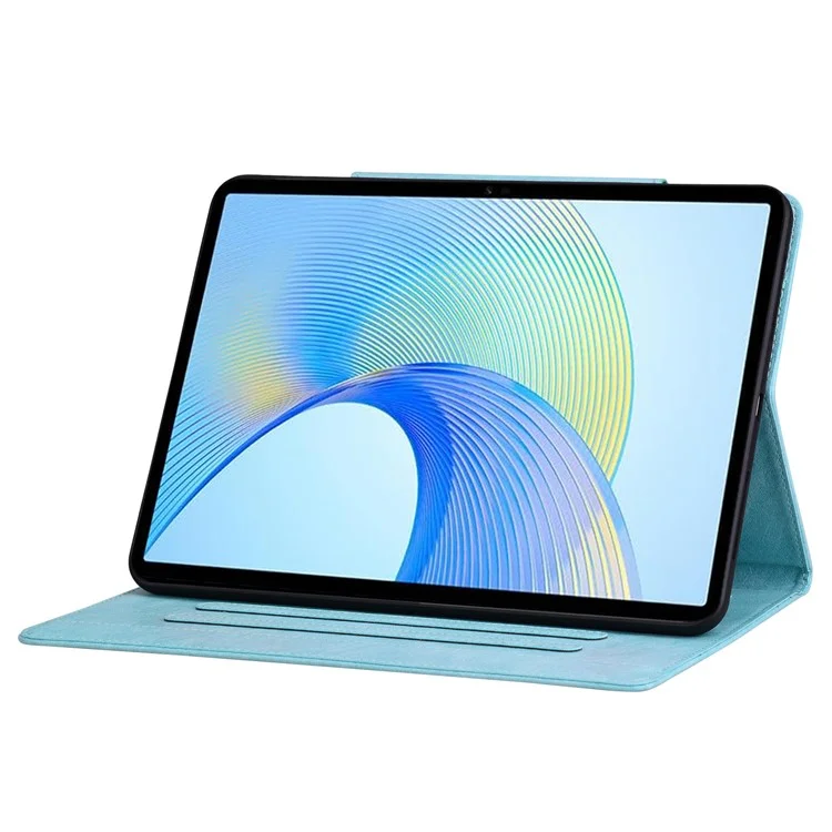 For Lenovo Tab M11 Plus / Tab K11 Plus Case Stand PU Leather Tablet Cover Cat Buckle Closure - Sky Blue