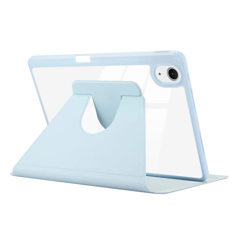 ENKAY HAT PRINCE For iPad Air 11 (2025) / (2024) Case Auto Wake / Sleep Acrylic Clear Back Leather Tablet Cover - Blue