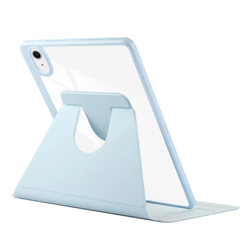ENKAY HAT PRINCE For iPad Air 11 (2025) / (2024) Case Auto Wake / Sleep Acrylic Clear Back Leather Tablet Cover - Blue