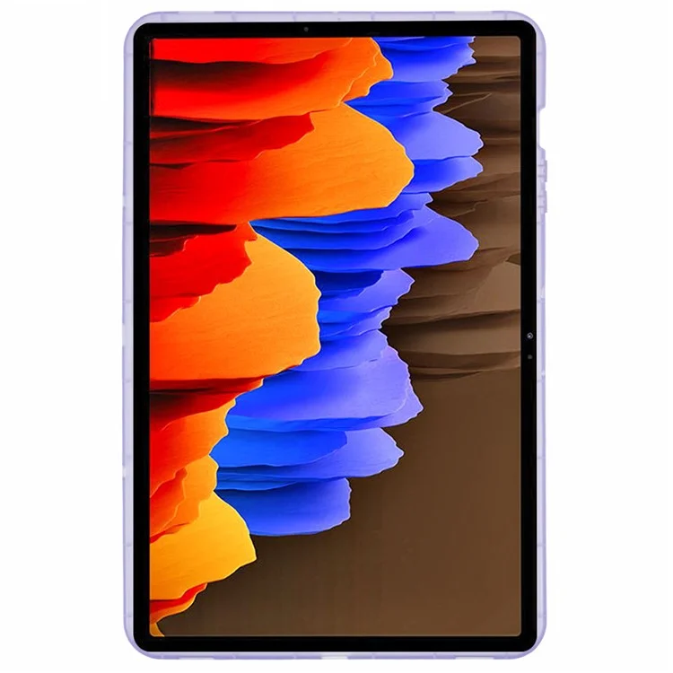 Per Samsung Galaxy Tab S8+ / Tab S7 FE / Tab S7+ Custodia TPU Trasparente Antiurto Custodia per Tablet - Viola