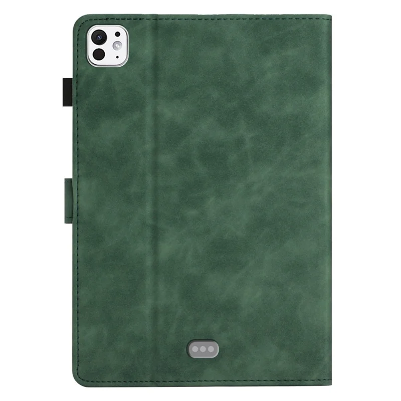For iPad Pro 11 (2025) / 11 (2024) Case Butterfly Leather Folio Tablet Cover Auto Sleep / Wake - Army Green