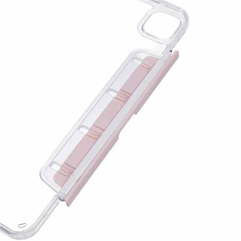 MUTURAL For iPad Pro 11 (2025) / 11 (2024) Case PU Leather Clear Back Tablet Cover with Pencil Holder Origami Standing - Pink