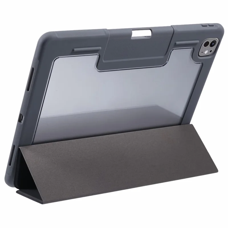 MUTURAL For iPad Pro 13 (2025) / 13 (2024) Case Tri-Fold Stand Tablet Leather Cover Auto Wake / Sleep - Black