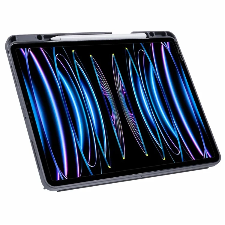MUTURAL Para iPad Air 13 (2024) / iPad Pro 12.9 (2022) / (2021) / (2020) / (2018) Carcasa de Cuero Inteligente Cubierta de Tableta Soporte Origami - Verde