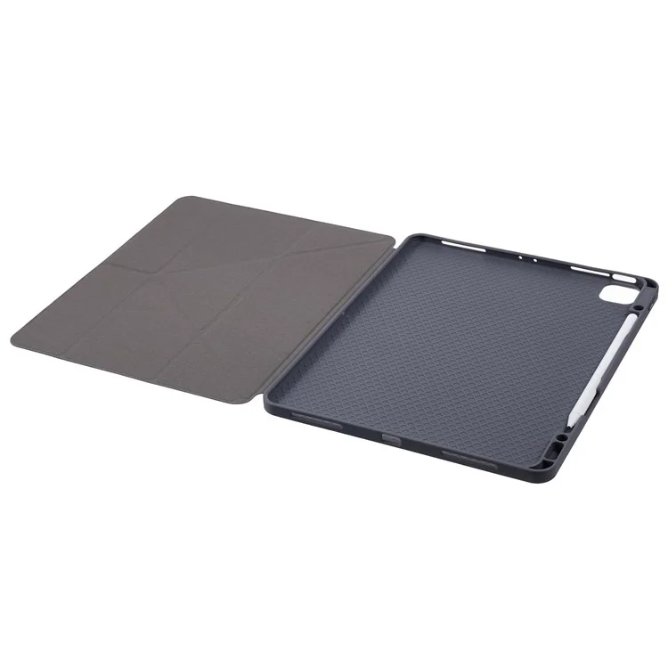 MUTURAL Para iPad Air 13 (2024) / iPad Pro 12.9 (2022) / (2021) / (2020) / (2018) Carcasa de Cuero Inteligente Cubierta de Tableta Soporte Origami - Verde