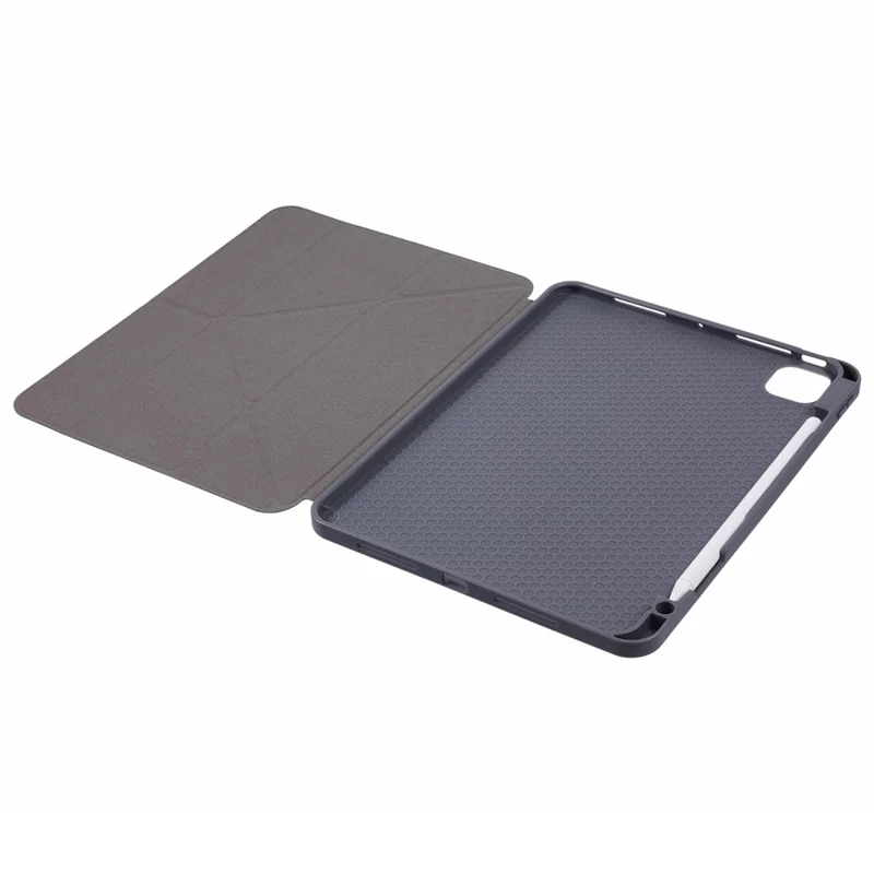 MUTURAL Чехол для iPad Pro 11 (2024) Origami Stand Pencil Slot Protective Leather Tablet Cover - Чёрный
