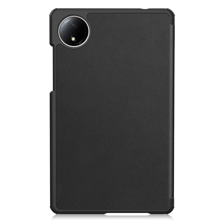 For Xiaomi Redmi Pad SE Case Anti-Scratch Leather Stand Tablet Cover - Black