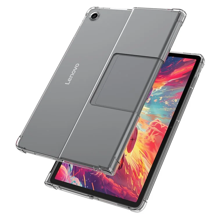 Для Lenovo Tab Plus Case Four Corner Shockproof Clear Tablet TPU Cover
