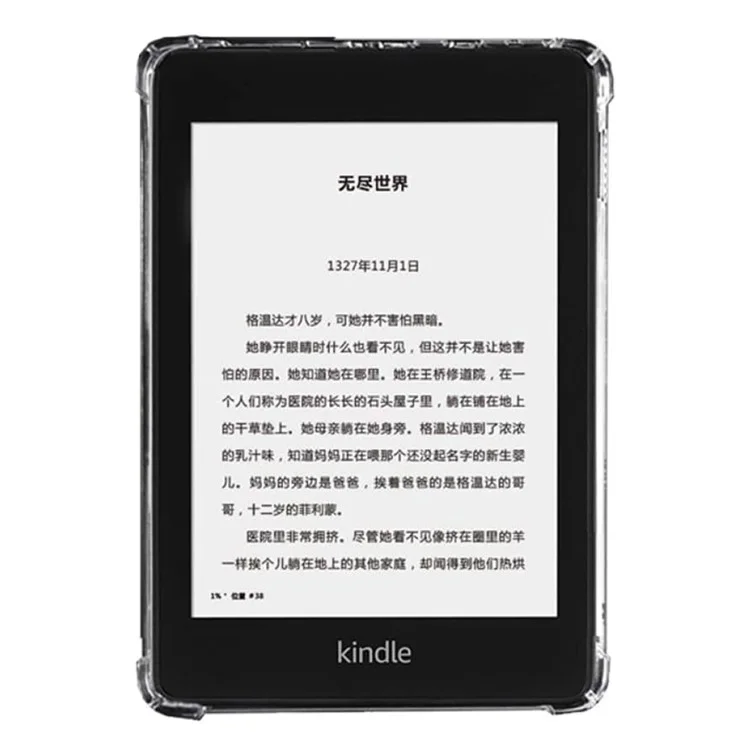 Pour Amazon Kindle Paperwhite 4 (2018) Housse Quatre Coins Protection Transparente Tablet TPU Cover