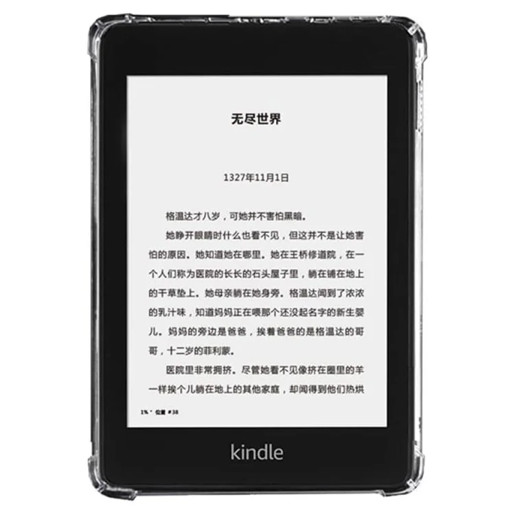 Для Amazon Kindle Paperwhite 3 (2015) / 2 (2015) / (2015) Прозрачный чехол с защитой от падения в четырех углах Tablet TPU Cover