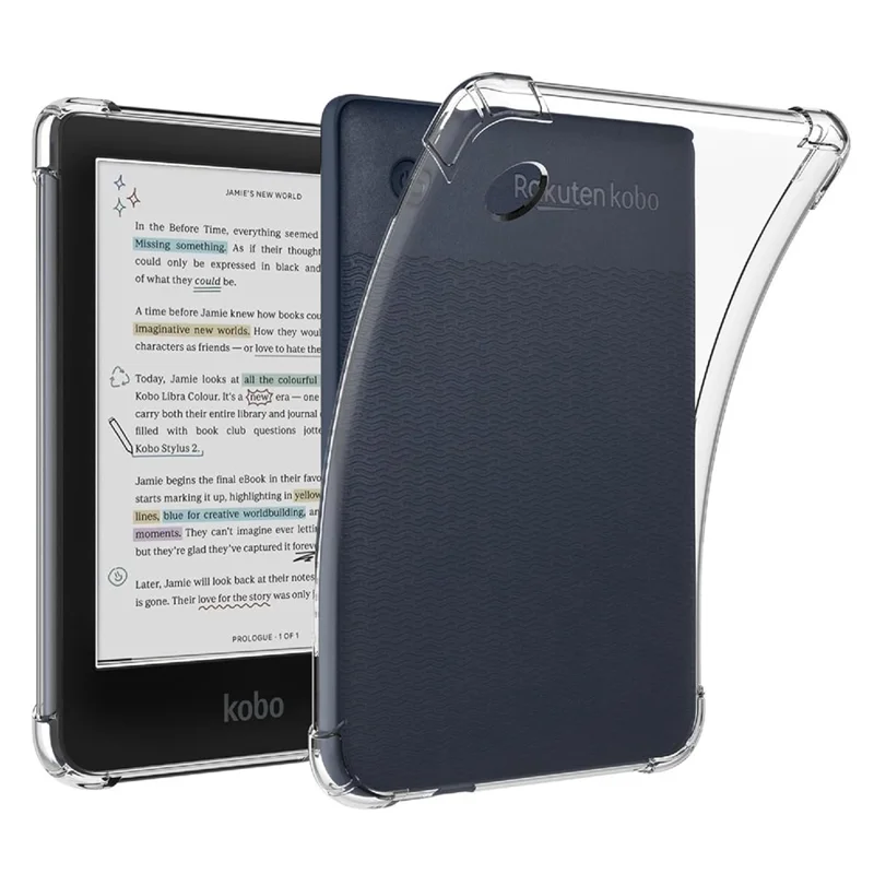 For Kobo Clara Colour  /  BW Case Four Corner Shockproof Transparent Tablet TPU Cover