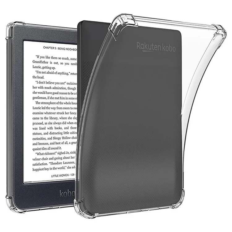 Für Kobo Clara HD 6.0 Zoll Clear Case Four Corner Protection Tablet TPU-Abdeckung