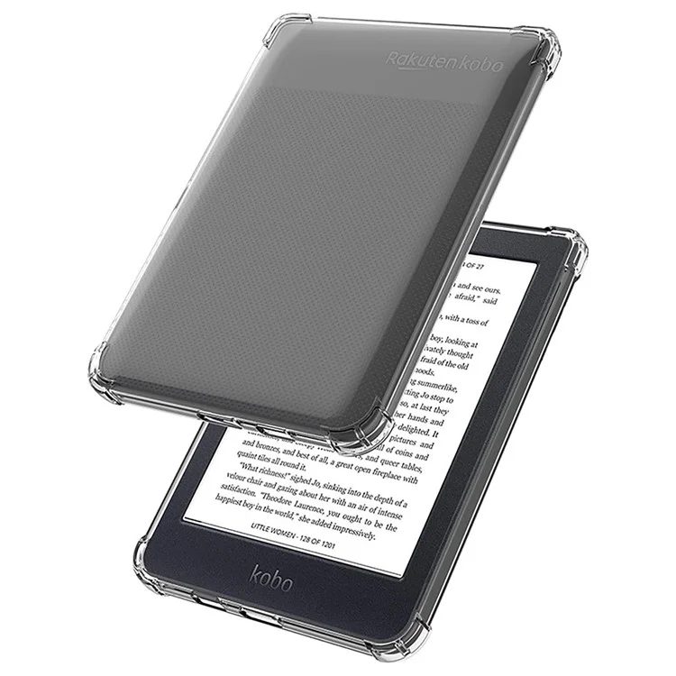 Für Kobo Clara HD 6.0 Zoll Clear Case Four Corner Protection Tablet TPU-Abdeckung