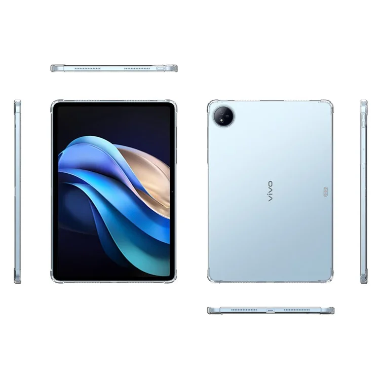 Für vivo Pad3 Clear Case Vierfach-Eckenschutz Tablet TPU-Abdeckung