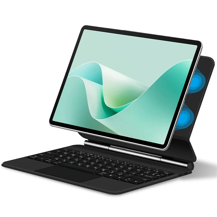 For Huawei MatePad 11.5 S Magnetic Bluetooth-compatible Keyboard (Russian) + Adjustable Stand Leather Tablet Case