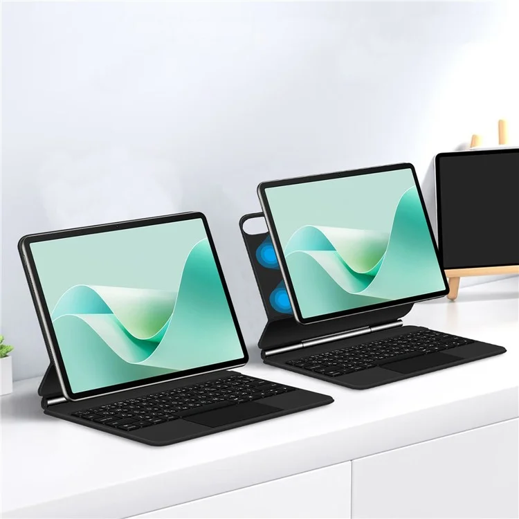 For Huawei MatePad 11.5 S Magnetic Bluetooth-compatible Keyboard (Russian) + Adjustable Stand Leather Tablet Case