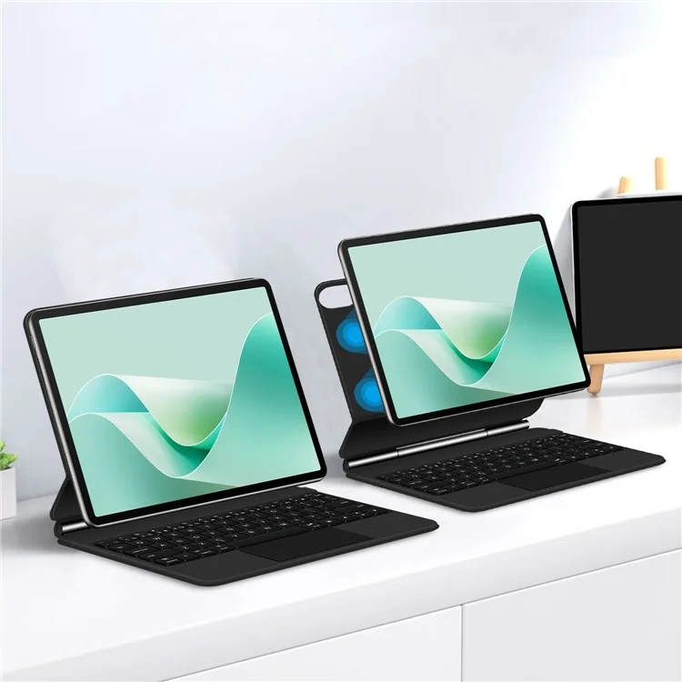 For Huawei MatePad 11.5 S Magnetic Floating Bluetooth-compatible Keyboard + Leather Tablet Case (English)