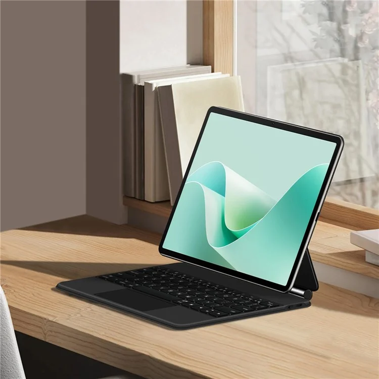 For Huawei MatePad 11.5 S Magnetic Floating Bluetooth-compatible Keyboard + Leather Tablet Case (English)