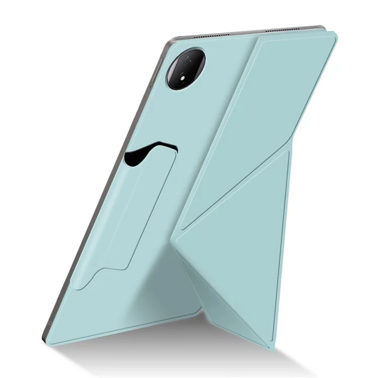 For Honor MagicPad 2 12.3 Étui en cuir Origami Stand Housse magnétique pour tablette Réveil / Veille automatique - Bleu