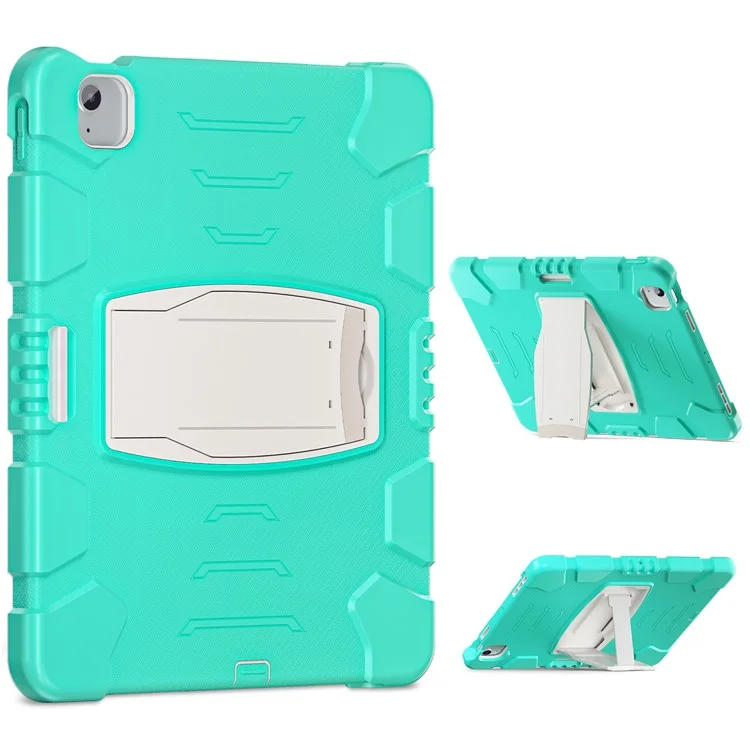 Para iPad Air 13 (2024) / iPad Pro 12.9 (2022) / (2021) / (2020) / (2018) Funda de Tablet PC+Silicona con Soporte - Verde Menta
