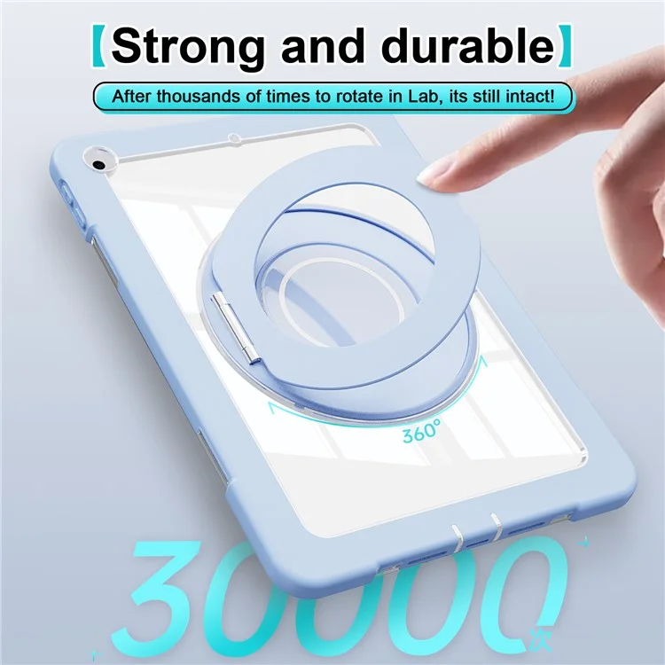 Чехол с вращающимся кольцо-подставкой для iPad 10.2 (2021) / (2020) / (2019) - Синий