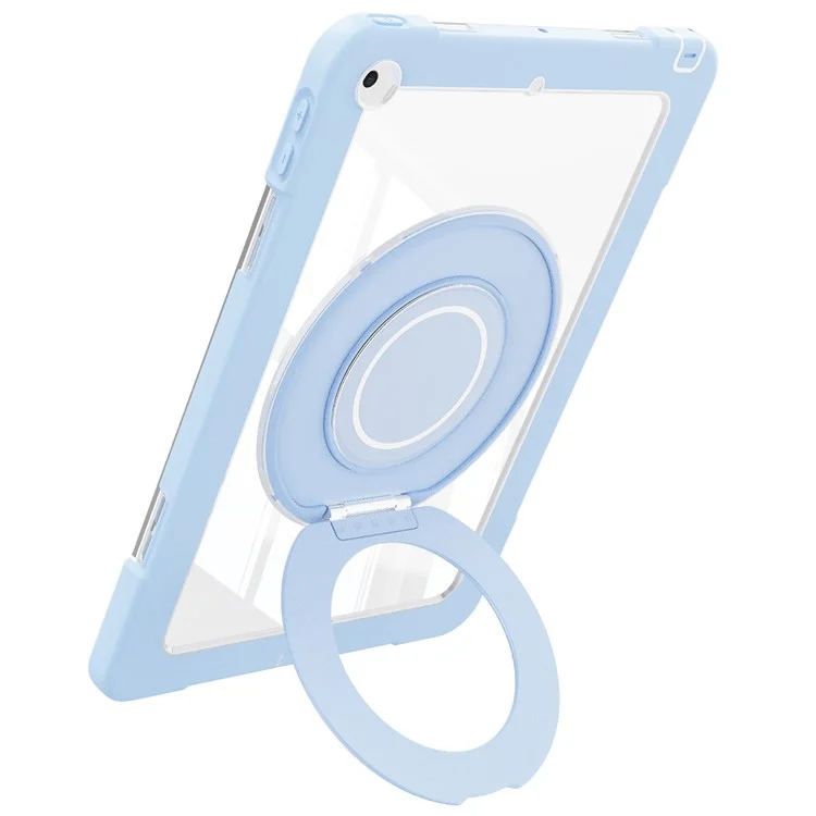 Чехол с вращающимся кольцо-подставкой для iPad 10.2 (2021) / (2020) / (2019) - Синий
