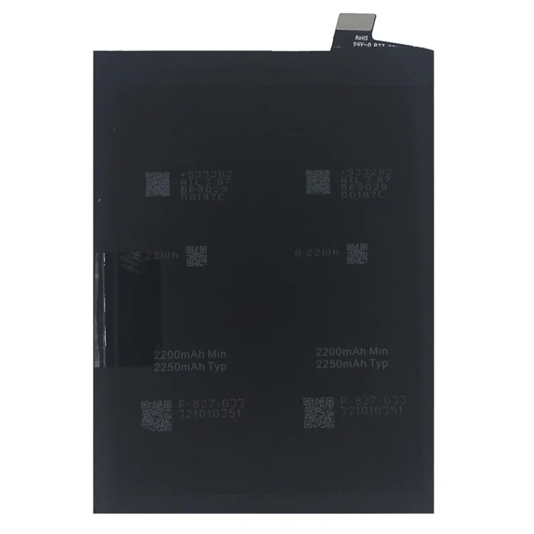 For OnePlus 8T 3.87V 4400mAh Rechargeable Li-ion Polymer Battery (Double-layer Cells) Assembly (Encode: BLP801) (without Logo)