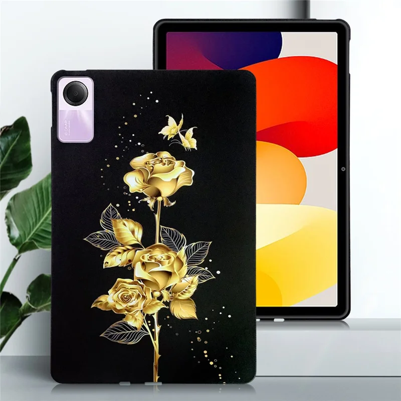 For Xiaomi Redmi Pad SE TPU Case Pattern Printing Slim Tablet Protective Cover