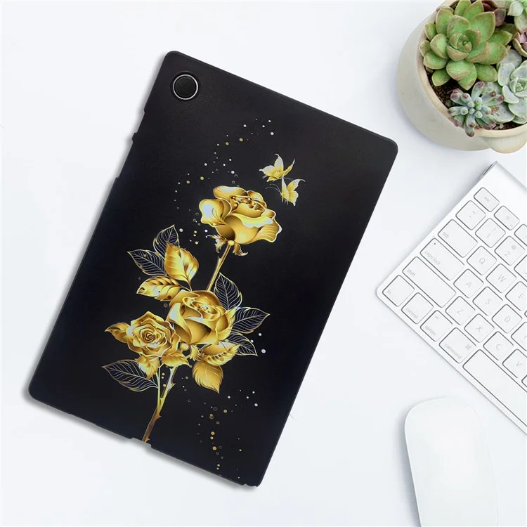 Para Samsung Galaxy Tab A8 10.5 (2021) Funda de TPU con patrón de impresión Funda protectora delgada para tableta