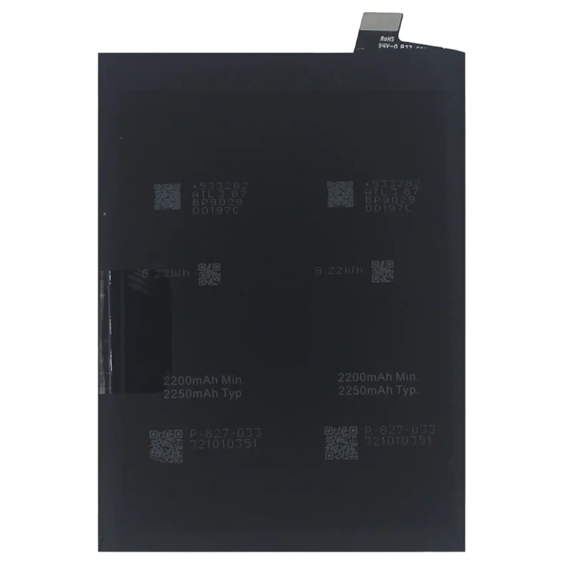Para OnePlus 9 (versión UE / EE. UU.) / 9 (versión IN / CN) Batería de polímero de ión de litio de 3,87 V 4400 mAh (células de doble capa) Montaje (Codifica: BLP829) (sin logotipo)