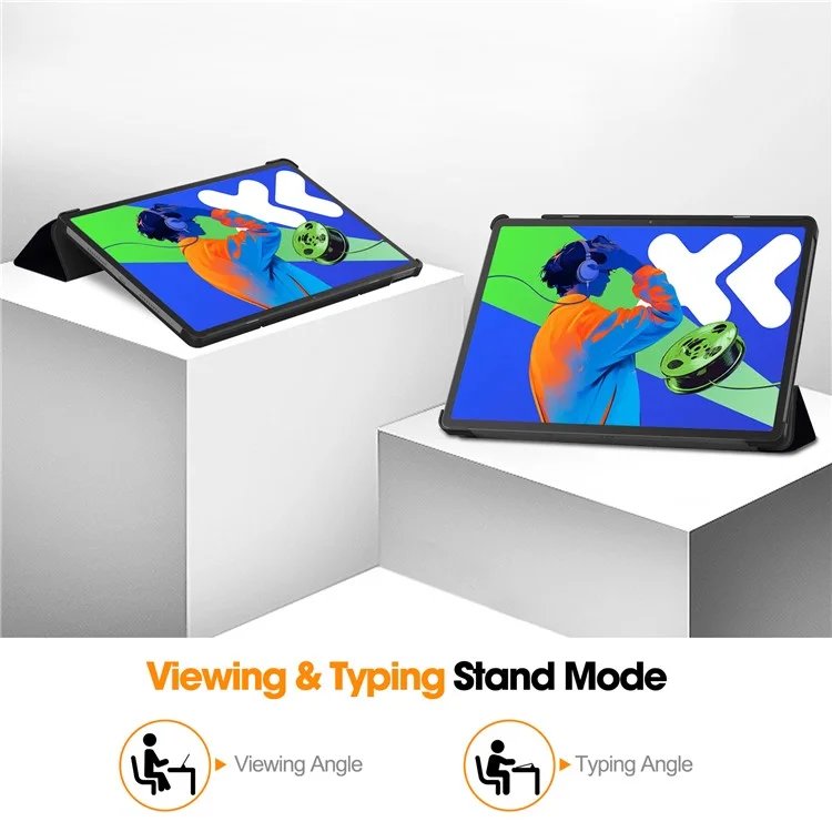 Pour Lenovo Xiaoxin Pad Pro 12.7 pouces Étui Motif Impression Cuir Support Housse Tablette - Ne me touchez pas