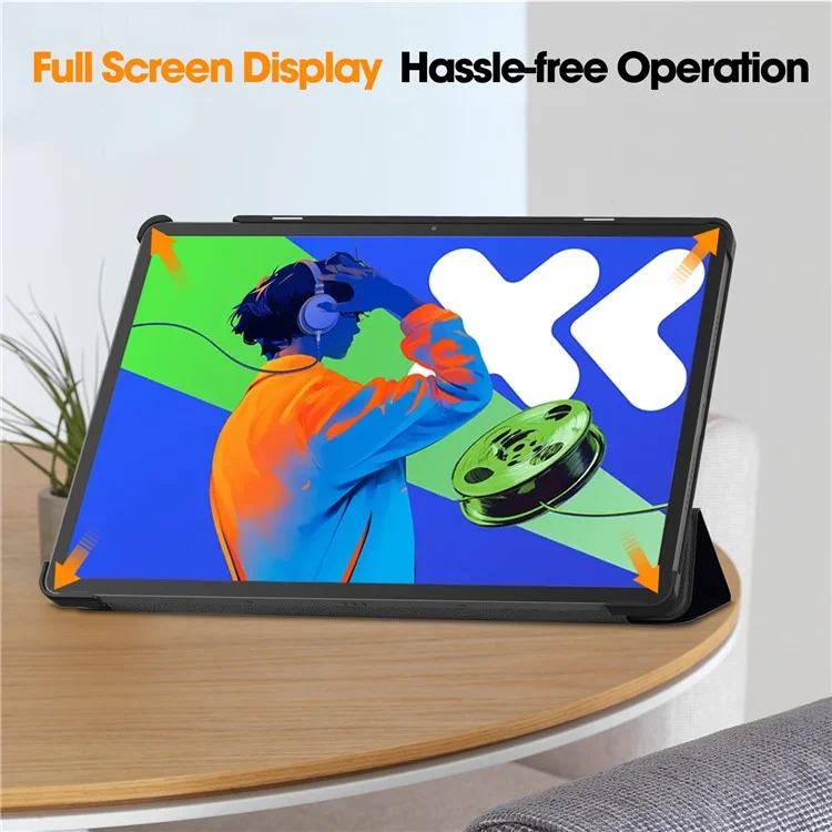 Pour Lenovo Xiaoxin Pad Pro 12.7 pouces Étui Motif Impression Cuir Support Housse Tablette - Ne me touchez pas