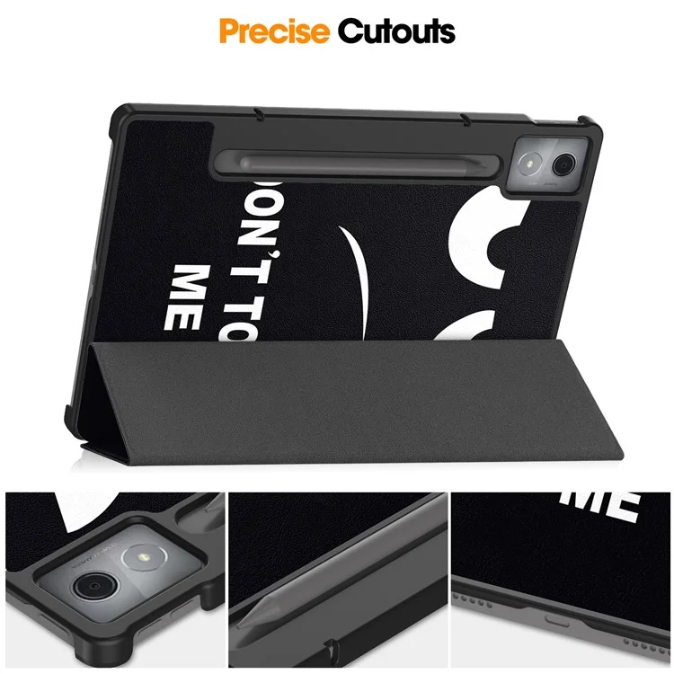 Pour Lenovo Xiaoxin Pad Pro 12.7 pouces Étui Motif Impression Cuir Support Housse Tablette - Ne me touchez pas