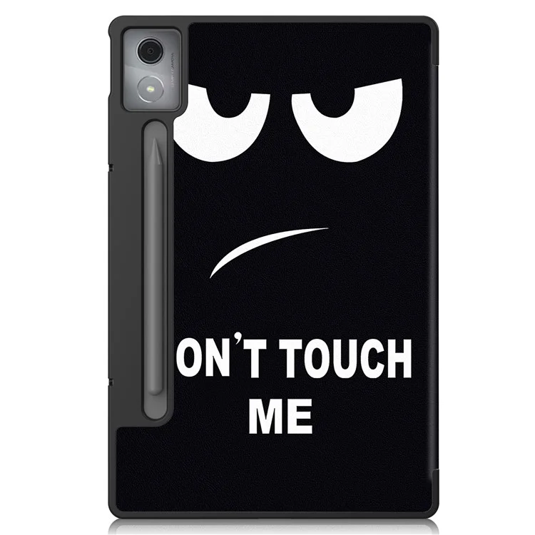 Pour Lenovo Xiaoxin Pad Pro 12.7 pouces Étui Motif Impression Cuir Support Housse Tablette - Ne me touchez pas