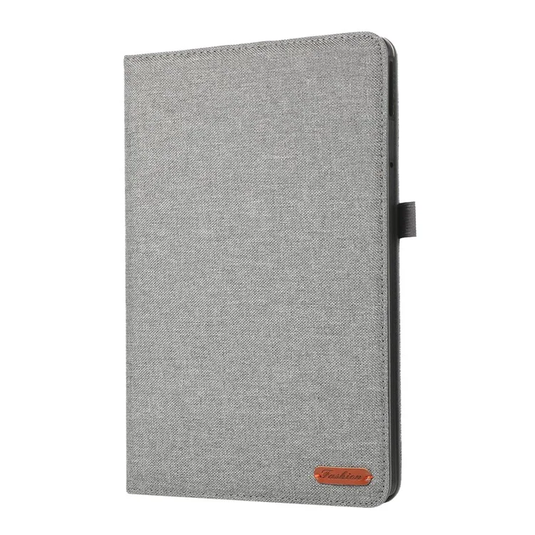 Per Lenovo Tab M11 Plus Custodia in Pelle con Porta Carte Texture in Tessuto Supporto Tablet - Grigio
