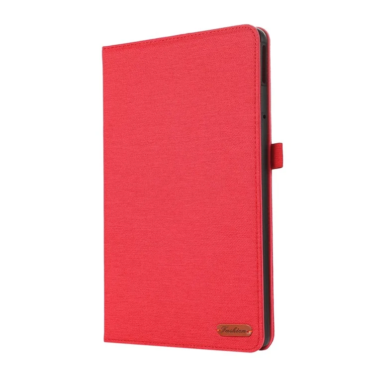 Für Lenovo Tab M11 Plus Lederetui mit Kartenfach Tuch-Textur Tablet-Ständer - Rot