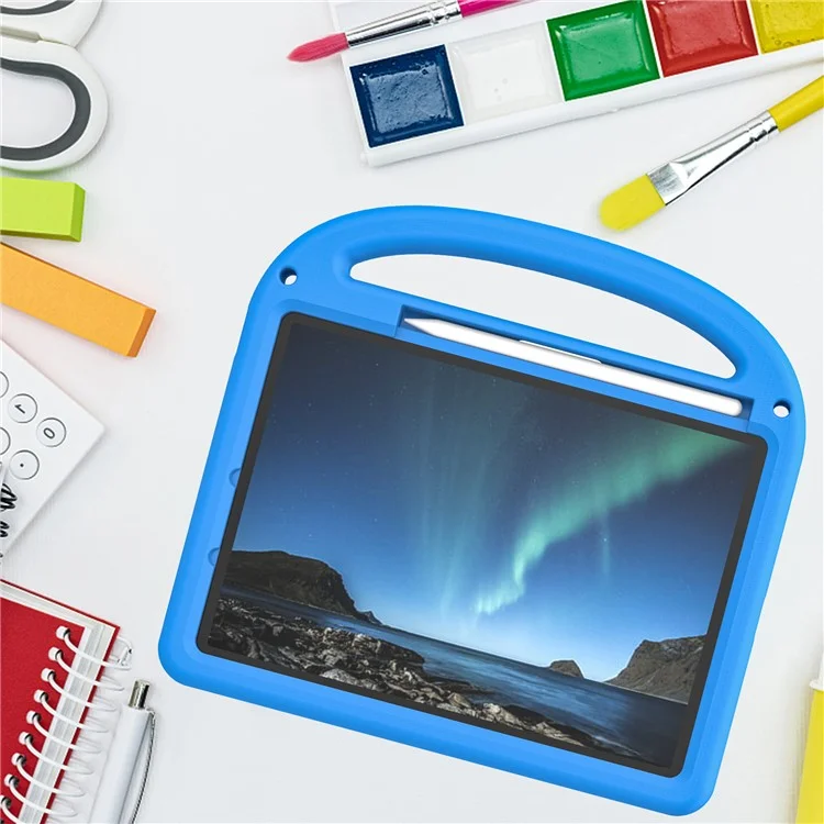 For iPad Air 11 (2025) / (2024) / iPad Pro 11 (2024) Kickstand Case EVA+PC Tablet Protection Cover - Blue