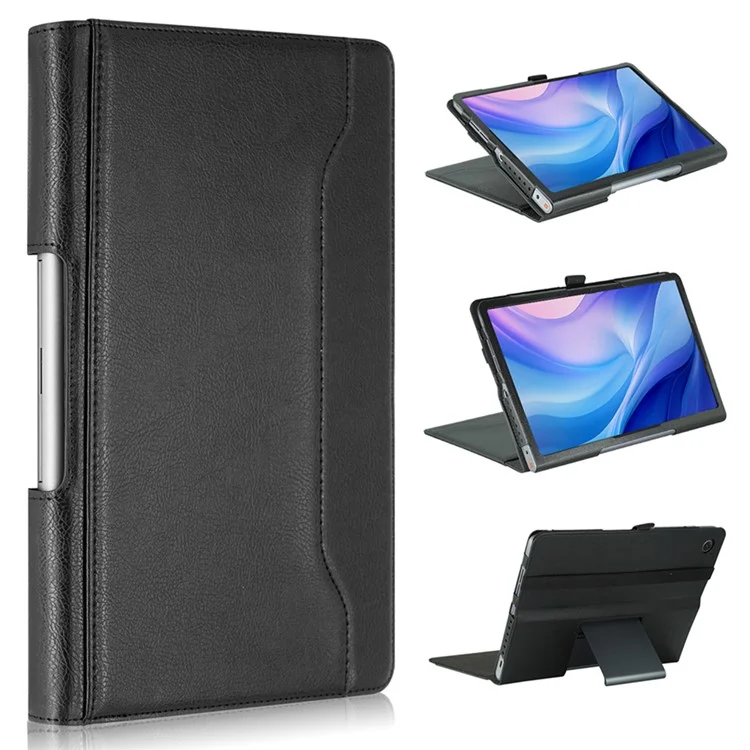 Para Lenovo Tab Plus TB351FU / Xiaoxin Pad Studio Funda de 11.5 pulgadas Soporte de Cuero PU Funda de Teléfono Tablet - Negro