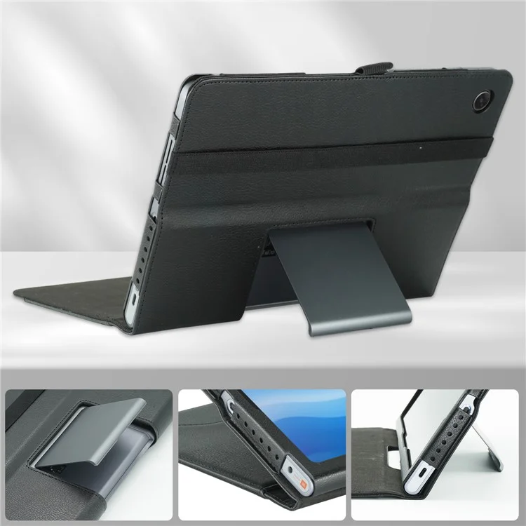 Para Lenovo Tab Plus TB351FU / Xiaoxin Pad Studio Funda de 11.5 pulgadas Soporte de Cuero PU Funda de Teléfono Tablet - Negro