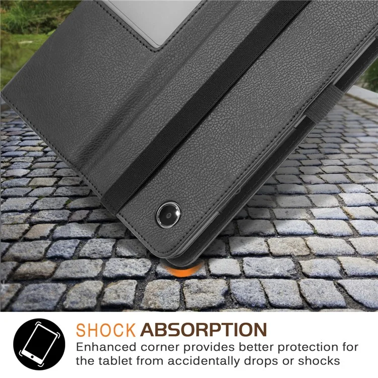 Para Lenovo Tab Plus TB351FU / Xiaoxin Pad Studio Funda de 11.5 pulgadas Soporte de Cuero PU Funda de Teléfono Tablet - Negro