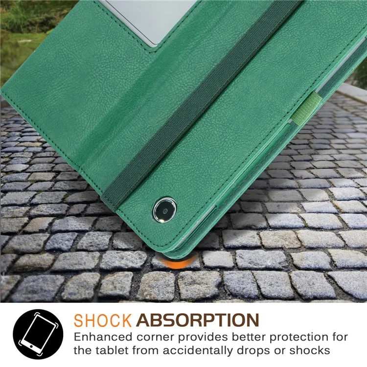 For Lenovo Tab Plus TB351FU / Xiaoxin Pad Studio 11.5 inch Case Stand PU Leather Tablet Phone Cover - Green