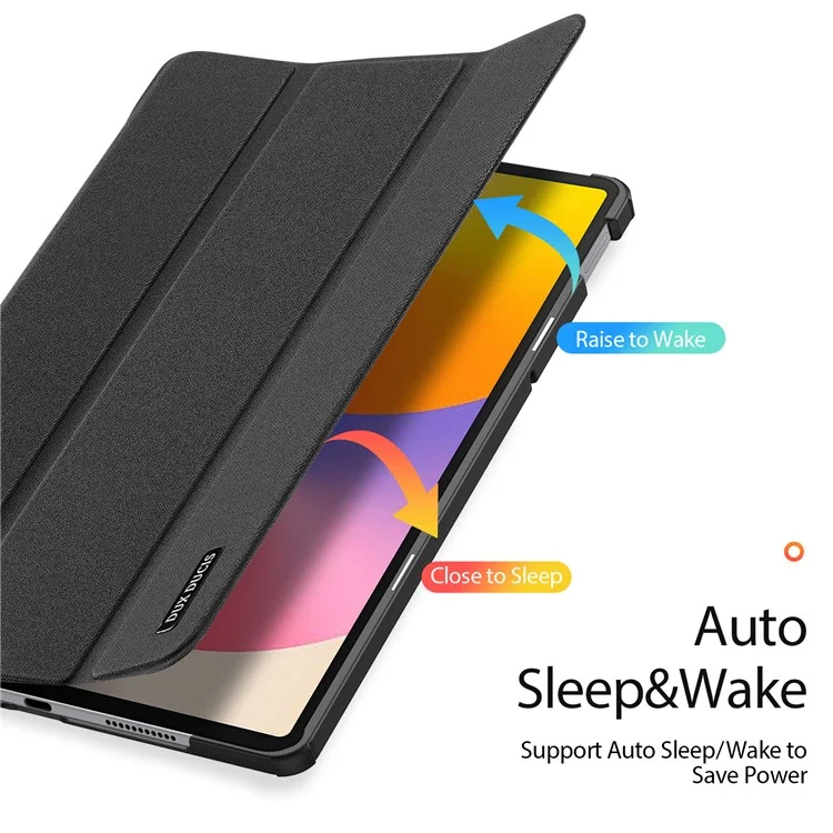 DUX DUCIS Domo Series for Huawei MatePad SE 11 Case Tri-Fold Stand Leather Cover Auto Wake / Sleep - Black