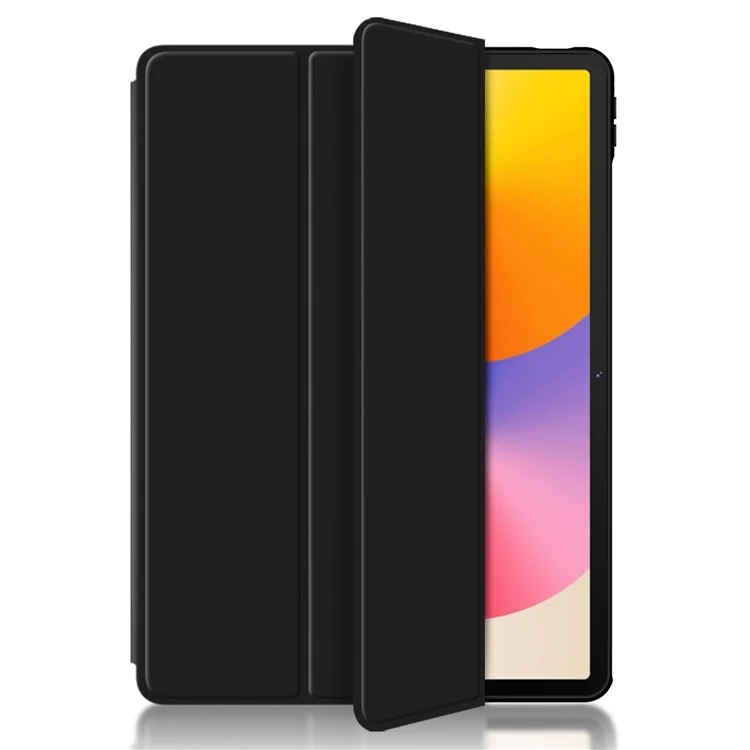 Pour Huawei Matepad SE 11 Boîtier PU Leather TPU Back Full Protection Trifold Stand Tablet Cover - Noir