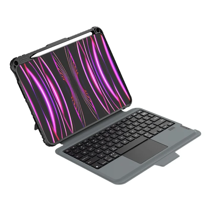 NILLKIN For iPad Pro 11 (2024) Shockproof Case Detachable Backlight Keyboard Case