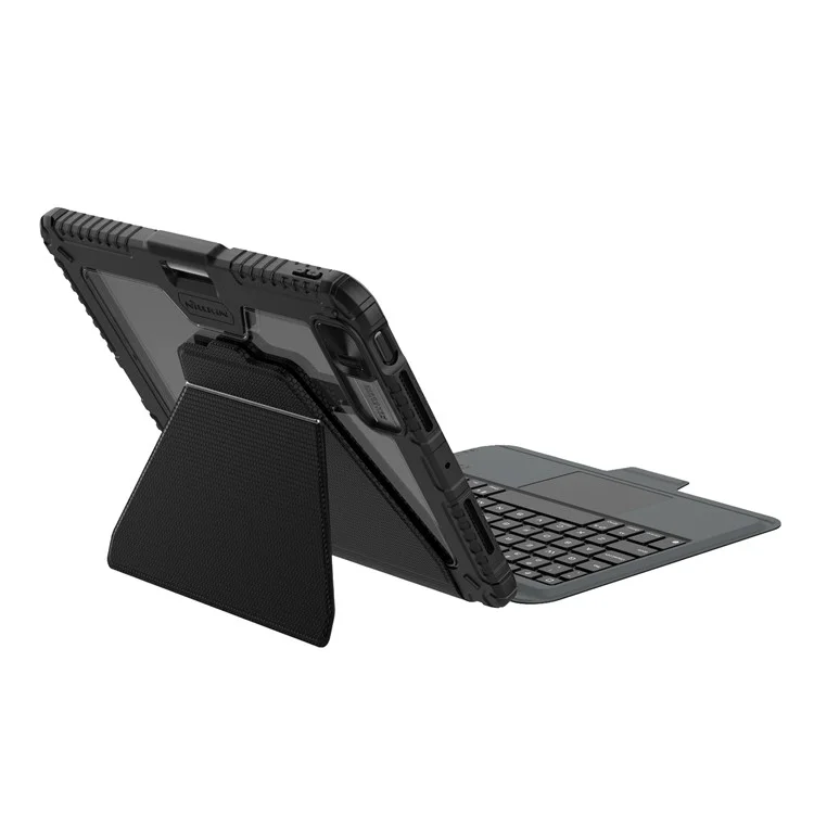 NILLKIN For iPad Pro 11 (2024) Shockproof Case Detachable Backlight Keyboard Case