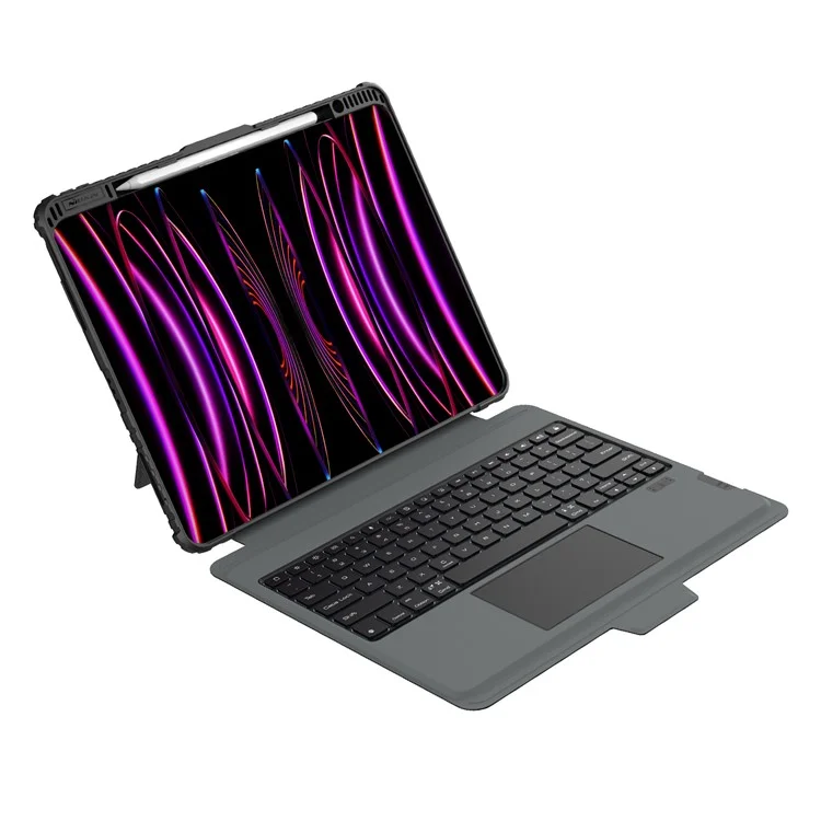 NILLKIN For iPad Pro 13 (2024) Shockproof Case Detachable Backlight Keyboard Case