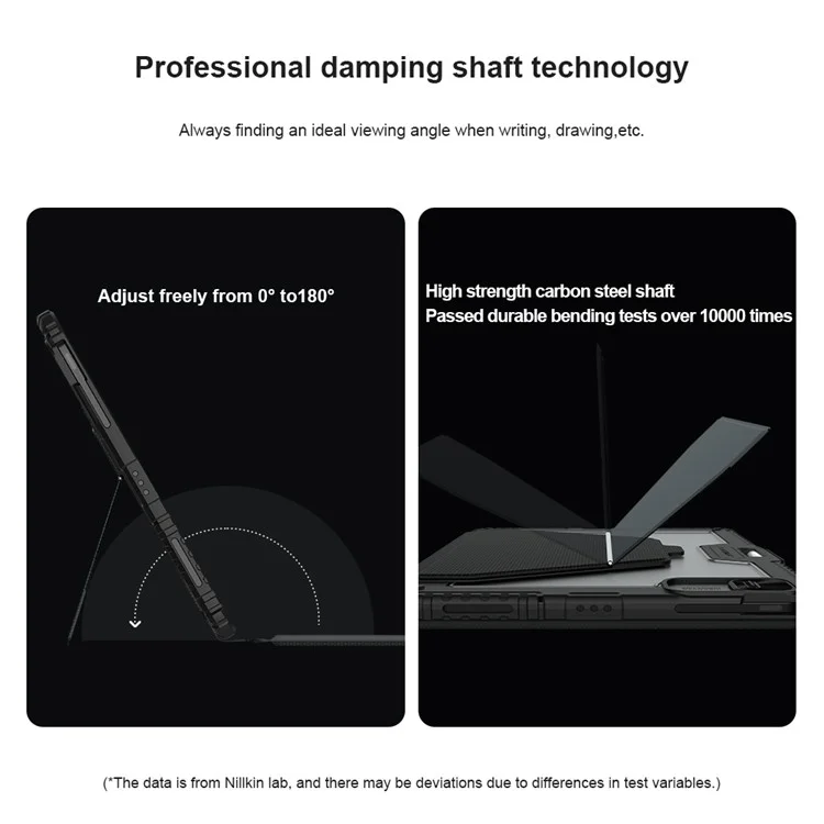NILLKIN For iPad Pro 13 (2024) Shockproof Case Detachable Backlight Keyboard Case